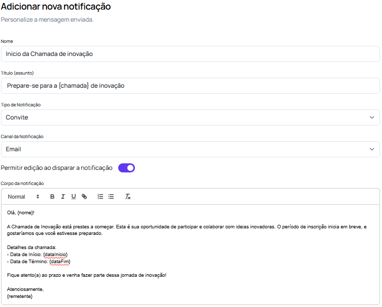 Config notificacao6